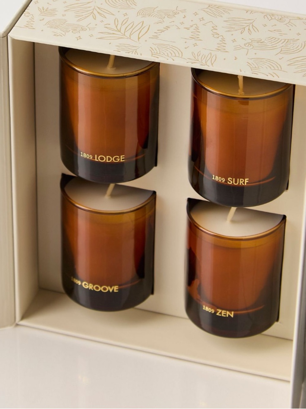 Free People 1809 Collection Mini
Candle Gift Set Amber Glass Scented Candle Set